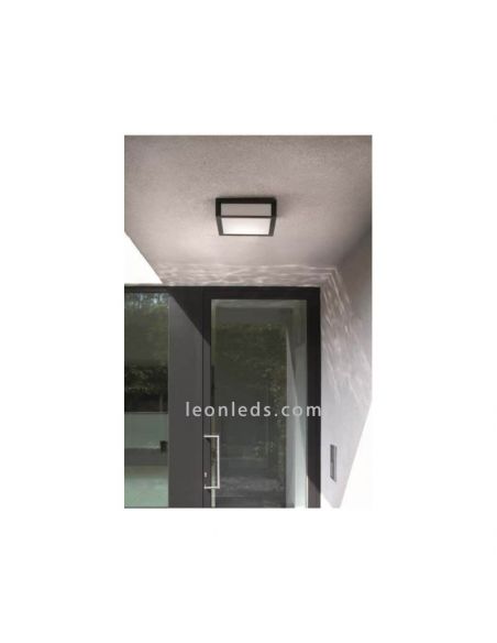 Applique ou plafonnier d'extérieur 2 x douille E27 Série Skies Marque Philips | Éclairage LeonLeds