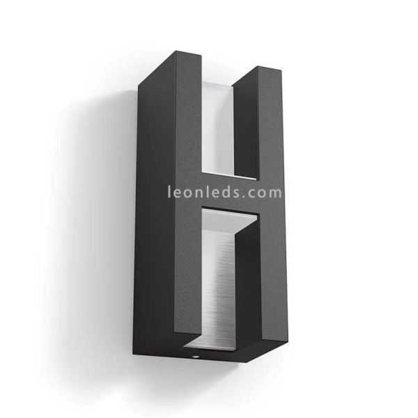 Aplique LED exterior de pared IP44 Shadow Philips | LeonLeds Iluminación