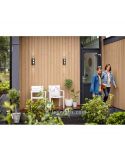 Aplique LED exterior de pared IP44 Shadow foto de ambiente Philips | LeonLeds Iluminación