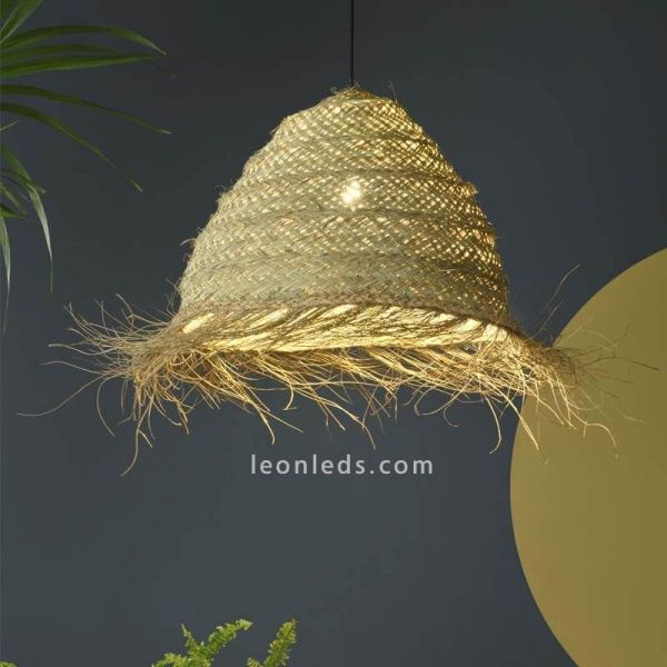 Suspension Samira en raphia naturel ACB iluminación| Éclairage LeonLeds