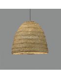 Lámpara de techo fabricada a mano de rafia natural E27 serie Moyana ACB iluminación| LeonLeds Iluminación