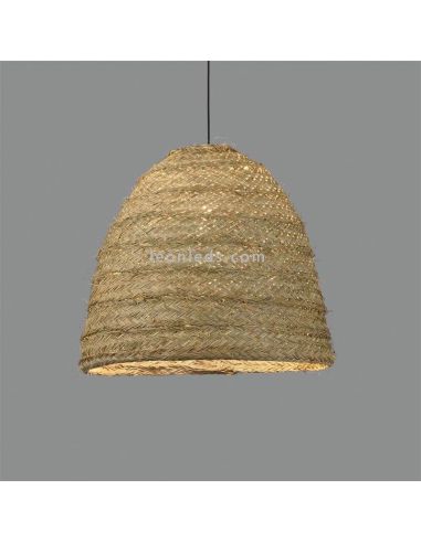 Plafonnier fait main en raphia naturel E27 Moyana série ACB iluminación | Éclairage LeonLeds