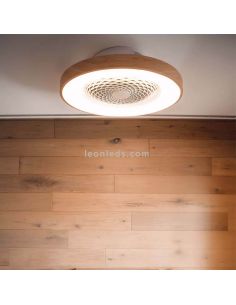 Plafón Ventilador LED Madera Tibet 7126 Mantra Iluminación | LeonLeds 2