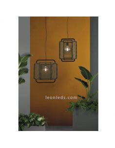 Lámpara de techo retro M Verde Corda ACB iluminación| LeonLeds Iluminación 2