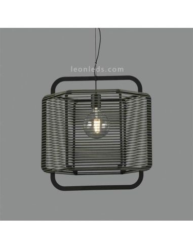 Lámpara de techo colgante estilo retro L Verde Corda ACB iluminación| LeonLeds Iluminación