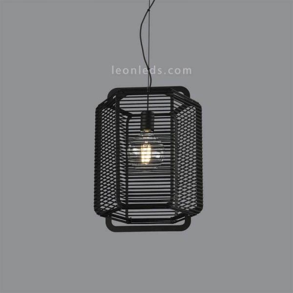 Luminária pendente estilo retro M Black Corda ACB iluminação | Leon Iluminação LED