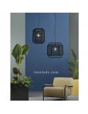 Lámpara de techo colgante estilo retro M Negro Corda foto de ambiente ACB iluminación| LeonLeds Iluminación