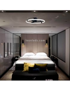 Ventilateur de plafond LED noir avec télécommande Népal 7531 Mantra avec télécommande | leonleds 2