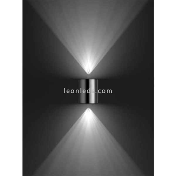 Applique murale d'extérieur LED IP44 en acier inoxydable Buxus Philips | Éclairage LeonLeds