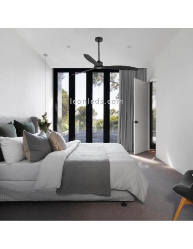 Ventilateur de plafond noir mat JustFan