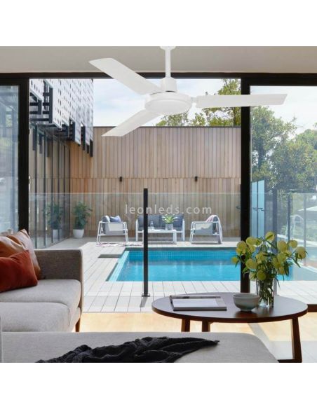 Ventilateur de Plafond Fujil Ø120 CM Blanc Sans Lumière par Exo Lighting 638A-VX60B-01 | Éclairage LeonLeds