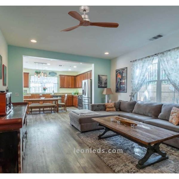 Lantau Mini ventilateur de plafond sans lumière 33508 photo de la chambre Faro Barcelona | Éclairage LeonLeds