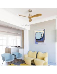✅ Ventilador de techo Mini Lantau moderno con mando a distancia 33509 | LeonLeds 2
