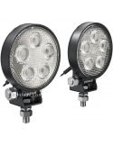 Pack Faro de trabajo LED redondo 550Lm VX70-SP LEDWL102-SP Pack 2 Unidades 4062172150699 | LeonLeds