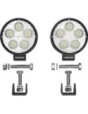 Tornillos y soportes de Faro de trabajo LED redondo 550Lm VX70-SP LEDWL102-SP Pack 2 Unidades 4062172150699 | LeonLeds