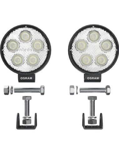 Tornillos y soportes de Faro de trabajo LED redondo 550Lm VX70-SP LEDWL102-SP Pack 2 Unidades 4062172150699 | LeonLeds