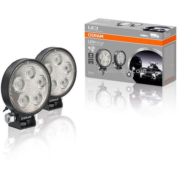 Faro de trabajo LED redondo 550Lm VX70-SP LEDWL102-SP Pack 2 Unidades 4062172150699 | LeonLeds