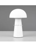 Lámpara pórtatil LED USB para exterior Lennon | LeónLeds Iluminación | lámpara seta blanca apagada fondo gris