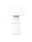 Lámpara pórtatil LED USB para exterior Lennon | LeónLeds Iluminación | lámpara seta blanca apagada