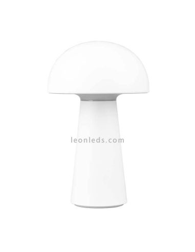 Lámpara pórtatil LED USB para exterior Lennon | LeónLeds Iluminación | lámpara seta blanca apagada
