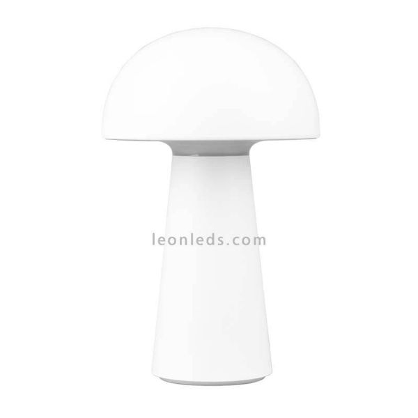 Lámpara pórtatil LED USB para exterior Lennon | LeónLeds Iluminación | lámpara seta blanca apagada