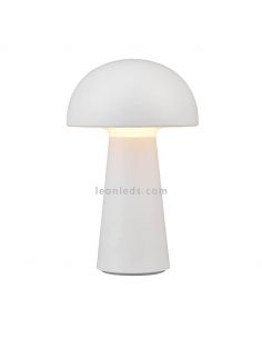Lámpara pórtatil LED USB para exterior Lennon | LeónLeds Iluminación | lámpara seta blanca