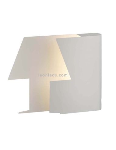 Lámpara de sobremesa LED blanca Book 7W dcha| LeónLeds Iluminación |