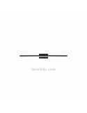 Applique murale LED Morne petite 12W noire | leonleds
