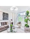 Ventilador de techo LED moderno Himalaya blanco 7120 foto de ambiente marca Mantra | LeonLeds Iluminación