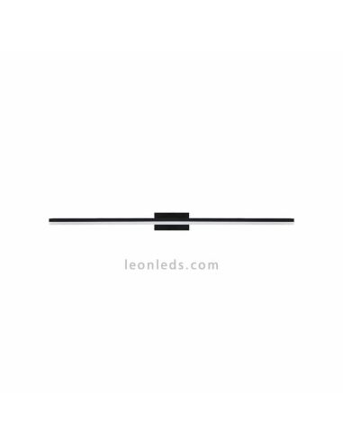 Miroir lumineux LED Mourne moyen 16W noir | leonleds