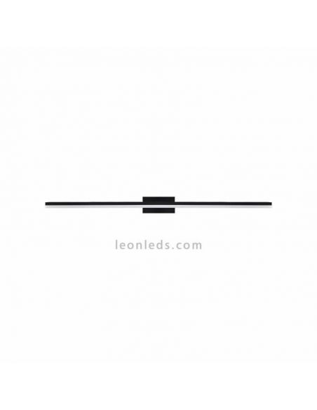Luz de espelho LED Morne médio 16W preto| leonleds