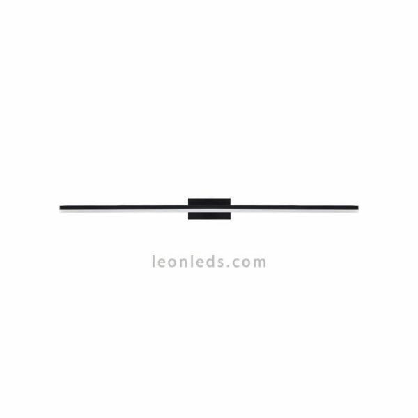 Luz de espelho LED Morne médio 16W preto| leonleds
