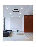 Ventilador de techo LED serie Alisio Mini negro 7495 foto de ambiente Mantra | LeonLeds