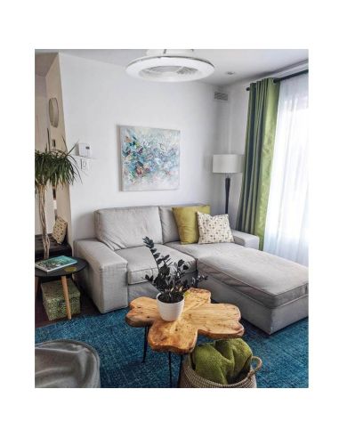 Alisio Mini Ventilateur de plafond LED blanc Mantra ambient photo | leonleds