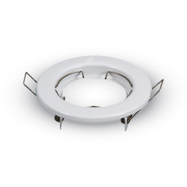 Anneau Encastré GU10 -Rond et Blanc- (2 Unités)