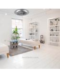 Ventilador Plafón LED Cromado Narvik foto de ambiente Trio Lighting | LeonLeds Iluminación