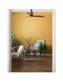 Ventilador de Techo Industrial Negro Mate Eterfan foto de ambiente Faro Barcelona | LeonLeds