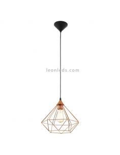 Luminária pendente de metal cobre Tarbes 1XE27 Eglo | leonleds