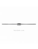 Aplique LED Morne para espejo de baño grande 20W cromo | LeonLeds