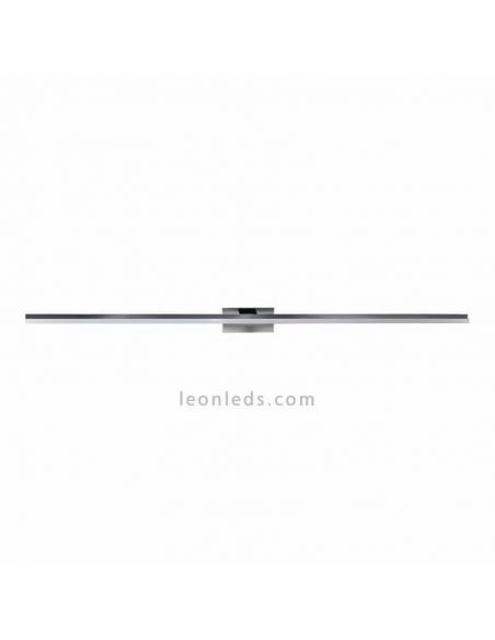 Aplique LED Morne para espejo de baño grande 20W cromo | LeonLeds