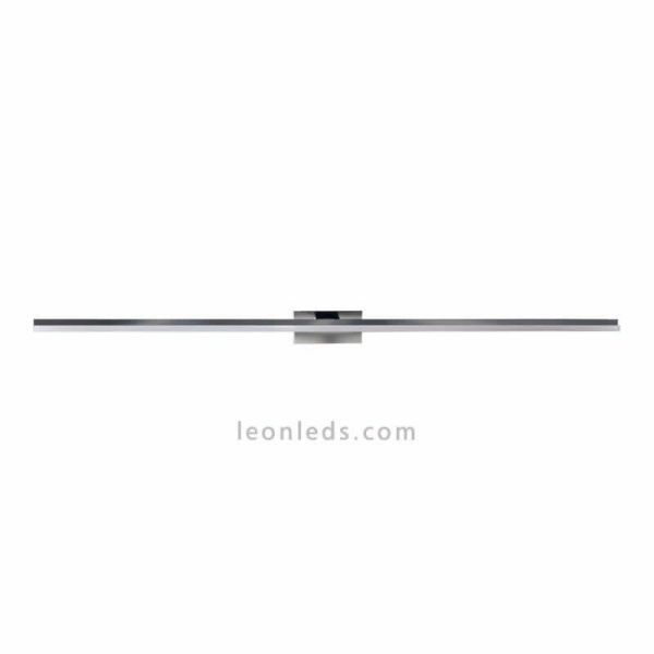 Aplique LED Morne para espejo de baño grande 20W cromo | LeonLeds