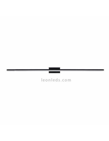 Luminária LED Morne para espelho de banheiro grande 20W preto | leonleds