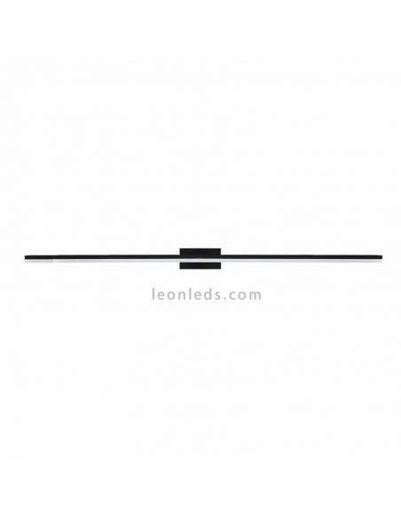 Luminária LED Morne para espelho de banheiro grande 20W preto | leonleds