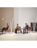 Lampadaire 3 lumières LED blanches Photo d'ambiance verticale Mantra Iluminación | Éclairage LeonLeds