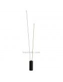 Lámpara de pie interior LED color negro Vertical Mantra Iluminación | LeonLeds Iluminación