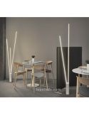 Lámpara de pie interior LED color negro Vertical foto de ambiente Mantra Iluminación | LeonLeds Iluminación