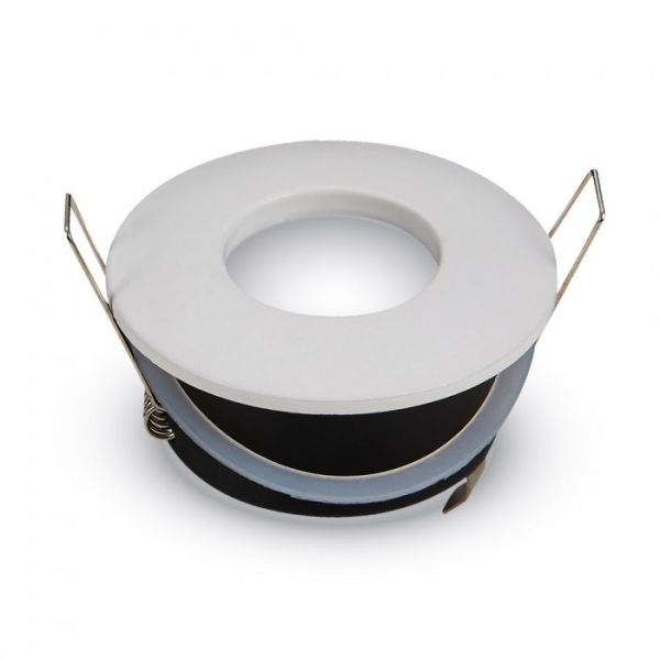 Aro Empotrable Estanco Blanco o Satinado para Bombilla LED Gu10/Mr16 | LeonLeds