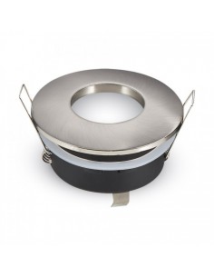 Aro Empotrable Estanco Blanco o Satinado para Bombilla LED Gu10/Mr16 | LeonLeds