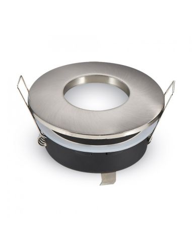 Aro Empotrable Estanco Blanco o Satinado para Bombilla LED Gu10/Mr16 | LeonLeds