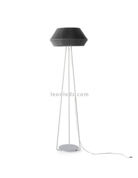 Lámpara de pie Banyo cuerda personalizable trípode blanco 1xE27 | LeónLeds Iluminación | Lámpara de cuerda